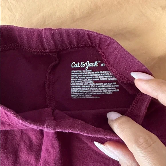 LOT of 6 Cat & Jack Toddler Girl Leggings 2T Bundle Basics - Picture 9 of 10